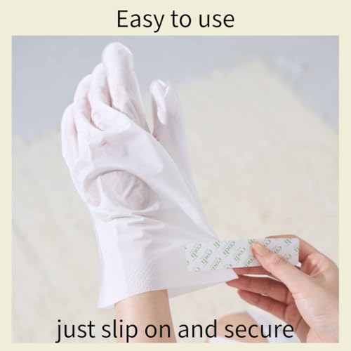 Relaxing Aroma Hand Mask 6 Pairs | Natural Scent | Soothes & Hydrates Dry Hands | Hydrating Hand Treatment for Rough Skin & Dry Cuticles | Home Spa Gloves | Korean Skincare (Peppermint)