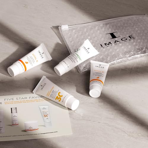 IMAGE Skincare, Five Star Favorites Holiday Skin Care Gift Set, 4 Step Regimen Set for Brighter, Healthier Looking Skin, Travel Size Holiday Beauty Gift Set for Women