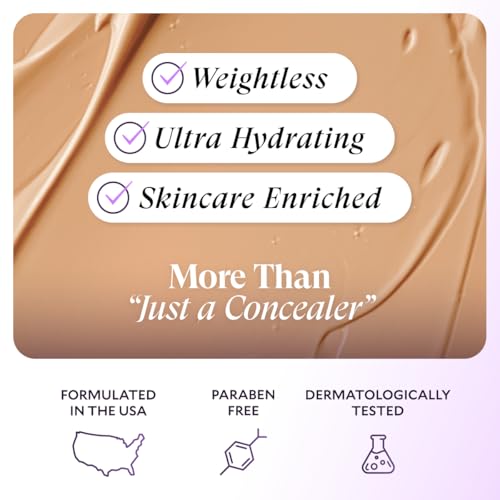Fi?ra Luxury Concealer & Foundation with Anti-Aging Ingredients - Full Coverage for Dark Circles, Wrinkles, Fine Lines, and Spots, All-Day Wear For Mature Skin - Bisque, 0.5 FL. OZ. / 15 ML