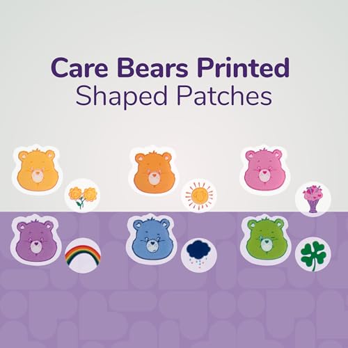 BioSwiss Care Bears Print Pimple Patches, Hydrocolloid Acne Patch for Zits and Blemishes, Face and Skin Stickers, 72 Count