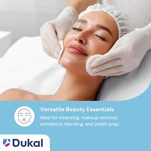 Dukal Reflections Large Cotton Rounds, 3" Spa Pads ? 100 Count (1 Pack) | Soft, Ideal for Skincare & Makeup Removal