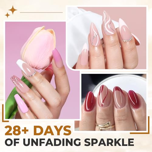UNA GELLA No Wipe 2PCS Gel Top Coat Base Coat Set, Highly Glossy Top Coat Gel Nail Polish Strengthen and Acid-Free Clear Nail Base Soak Off, Key to Manicure for Her (U V Cure Need)
