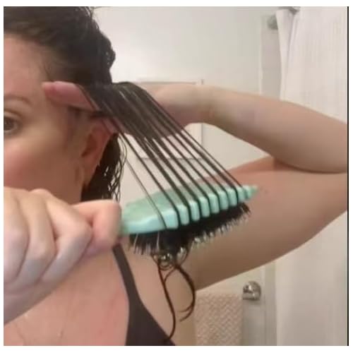 Green 1 PS, Curly Hair Brush and Styling Brush for women and men, fitting all hair style.