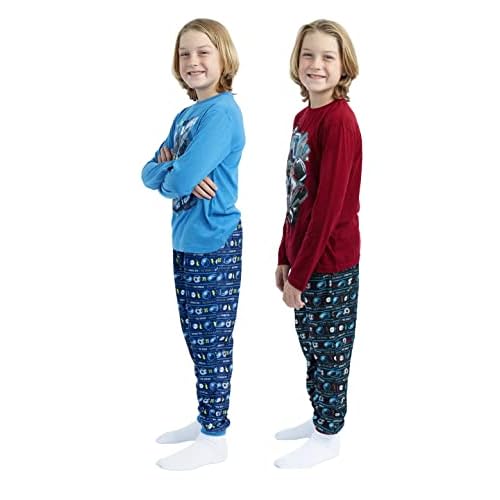 Sleep On It Boys Pajama Pant Set Long-Sleeve Shirts and Pajama Pants Kids Sleepwear With Fun Prints & Comfortable Fit