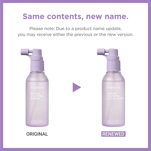 AYUNCHE Derma Calming Hair Serum 2.7 fl oz (80ml) [For Dry & Weakened Scalp] | Moisturizing and Soothing | Cica Hair Care | Vegan | Korean Salon Brand
