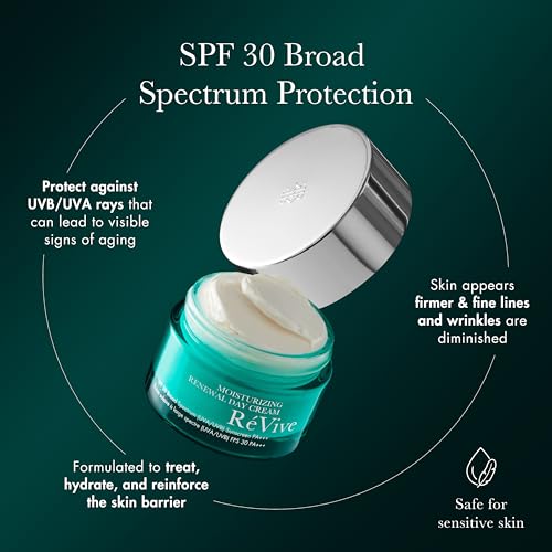 R?Vive Renewal Face Moisturizer with SPF 30 - Daytime Face Cream to Treat, Hydrate & Protect Skin Against UV Damage - Helps Improve Skin Firmness for a Healthier, Youthful Glow (1.7 oz)