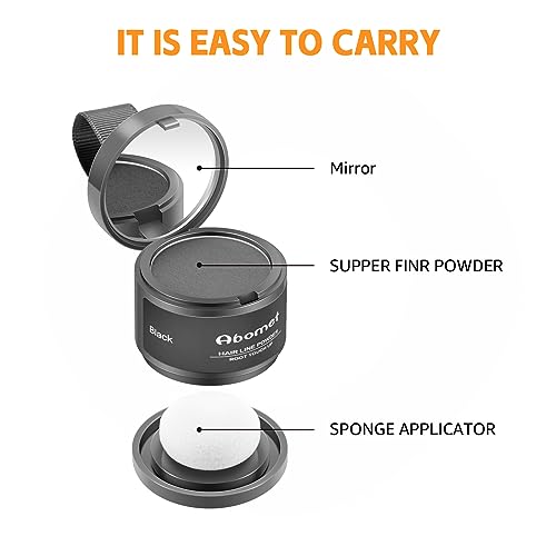 Root Touch Up Instantly Gray Hair Coverage Hairline Powder for Women & Men, Medium Brown for Concealing Hair Loss & Thinning Hair