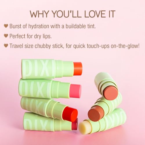 Pixi Beauty +Hydra LipTreat Naturals Trio | Tinted Hydrating Lip Balms in 3 Shades | Clear, Peach-y, and Nectar | 0.16 oz / 4.8 g