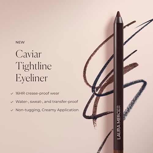 Laura Mercier Caviar Tightline Eyeliner: Long Lasting Color, Crease-proof, Waterproof, Gel-like Hydrating Formula, Perfect for Tightline, Lash Line + Waterline, Holiday Gift Set