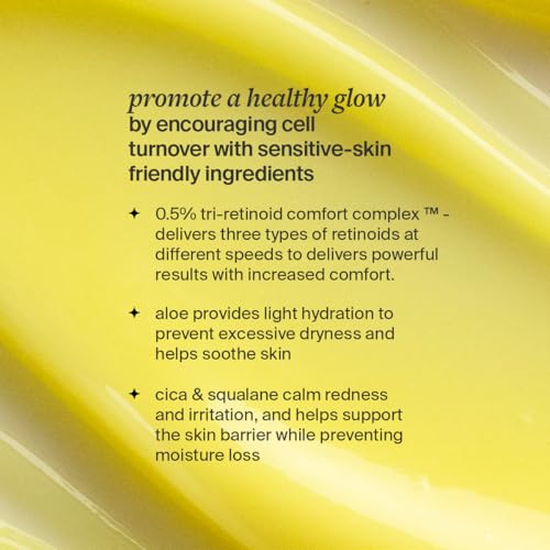 Cocokind Advanced Retinol Gel 0.5%, Improve the Appearance of Fine Lines and Uneven Texture without Irritation, Aloe and Cica to Prevent Dryness, 1 fl oz