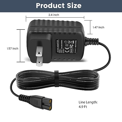 4.5V Charger for BaByliss PRO FX870 FX788 FX787 FXSSM FX820 FX726 FX825 Outlining Trimmer Compatible with BaByliss GOLDFX Hair Clippers Power Adapter