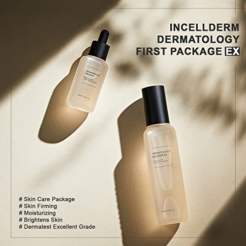 Riman Incellderm Dermatology First Package EX ? 130ml Booster + 45ml Serum | Hydrating Booster and Serum Set | Giant BYoungPool Leaf Water | Botanical-Based and Cruelty-Free