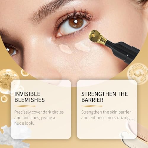 Undereye Corrector SPF 41 - Under Eye Concealer for Dark Circles, Anti-Aging Tinted Cream, Hydrating Serum With Peach Undertone