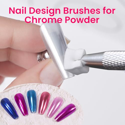 150 PCS Nail Sponges For Ombre Nail Art Supplies Brushes Design Tools Nail Tech Must Haves Accessories With 1 PCS Grab Pen for Salon And Home (White, Medium Pack)