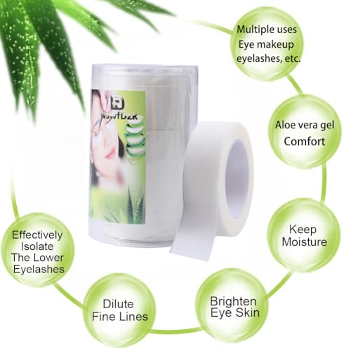 NswfDzkAloe Vera Makeup Tape Eye Shadow Shaping Multi Functional Adhesive Tape for Eyelash Implantation False Eyelash Extension etc¡¼6 volumesWhite¡½