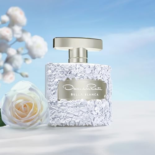 Oscar de la Renta Bella Blanca Eau de Parfum 3 Piece Gift Set for Women - Perfume Spray 3.4 Fl. Oz, & 1.0 Fl. Oz., and Body Lotion 3.4 Fl. Oz.