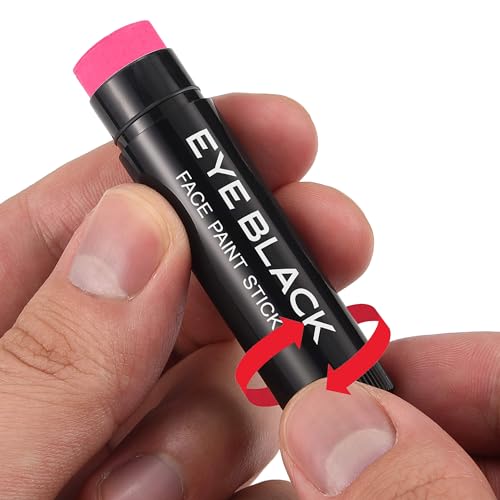 CCbeauty Hot Pink Eye Black Stick for Multi Sports, Anti-Glare EyeBlack For Baseball Football Softball Lacrosse, Water-Proof Eye Black Grease Paint For Athletes & fans, Pink Accessories
