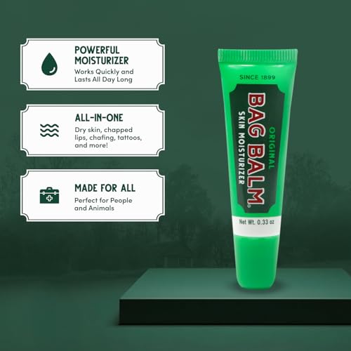 Bag Balm Original Skin Moisturizer Gift Box - 0.33oz, 4 Pack of Lip Balm Tubes
