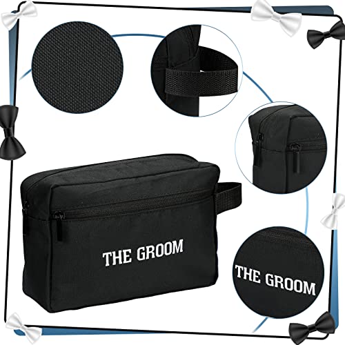 Kacctyen 10 Set Groomsmen Gifts Men Toiletry Bags Men's Travel Shaving Kit Oxford Cloth Travel Bag Toiletry Case Pouch Gifts for Wedding Bachelor Party Favors