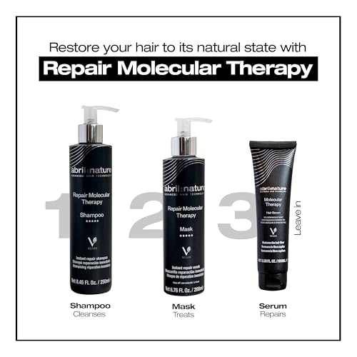 abril et nature - Professional Hair Serum Molecular Therapy - For Damaged, Chemically Treated, or Aging Hair - Repairs, Restructures, and Fills the Hair Fiber - Leave-In - 100 ml