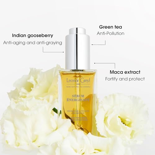 Energizing Natural Hair Growth Serum | Serum Energisant by Leonor Greyl | 99% Natural Ingredients, Rosemary and Tumeric, Vegan. 1.7 oz. Made in France.
