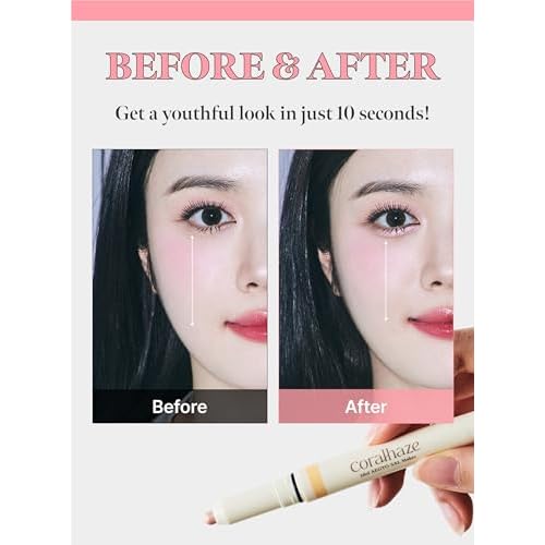 Idol AEGYO-SAL Maker 01 Champagne Beige, 2-in-1 Under-Eye Highlighter and Contour Liner for Bright, Voluminous Eyes, Long-Lasting, Smudge-Proof Shimmer Stick with Natural Glow, Korean Beauty