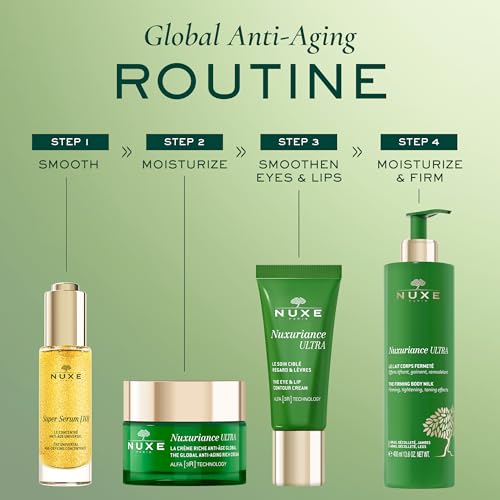 Nuxe Nuxuriance Ultra Global Anti-Aging Rich Cream with Hyaluronic Acid and ALFA 3R Technology, Revitalize, Renewing, Resurfacing Treatment for Dry Skin, 1.7 fl oz