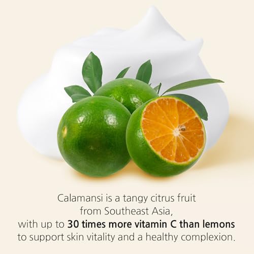 eyeNlip Calamansi Vita Cleansing Foam 4.23?fl?oz - Revitalizing Cleanser with Calamansi Extract, Centella & Hyaluronic Acid for Gentle Daily Care, Korean Skincare