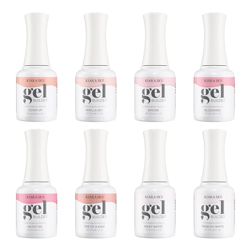 KIARA SKY Hema-Free 8 Color Nail Builder Gel Bundle