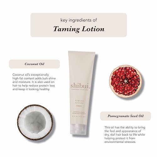 SHIBUI Taming Lotion, Frizz Control & Thermal Protection, Adds Shine & Smooths Loose Strands, Vegan & Sulfate-Free, 6 Fl Oz
