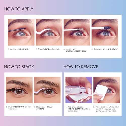 FALSCARA STUDIO Lash Extension Kit, Individual Lash Palette, 18 Stackable Lash Clusters, ¡®Dark Chocolate Light¡¯ False Eyelashes, Medium Volume, Length 10mm?14mm, Band Size 2mm-6mm