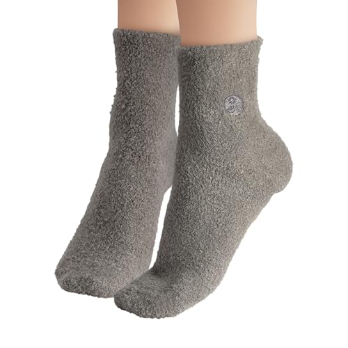 Earth Therapeutics Aloe Socks - Double Pack - Gray/Black (2 Pairs)