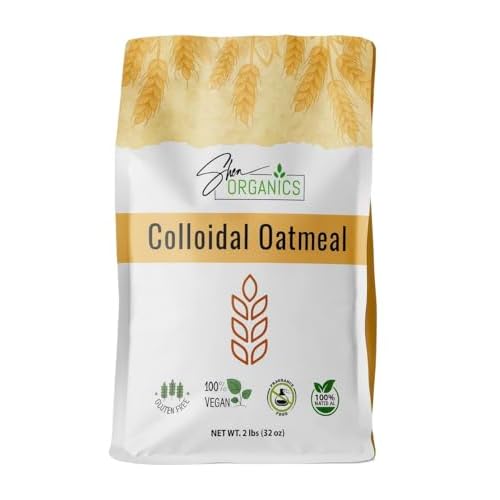 Shea Organics Colloidal Oatmeal, Soothing Bath & Skin Care Powder, Helps Soothe Itchy, Dry Skin, Safe for Babies & Adults, Great for Soap Making (32 Ounce - Pack of 1)