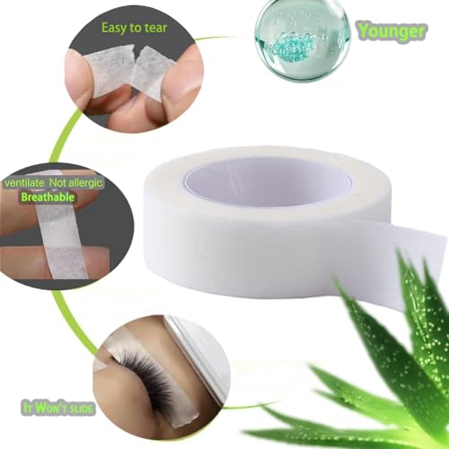NswfDzkAloe Vera Makeup Tape Eye Shadow Shaping Multi Functional Adhesive Tape for Eyelash Implantation False Eyelash Extension etc¡¼6 volumesWhite¡½