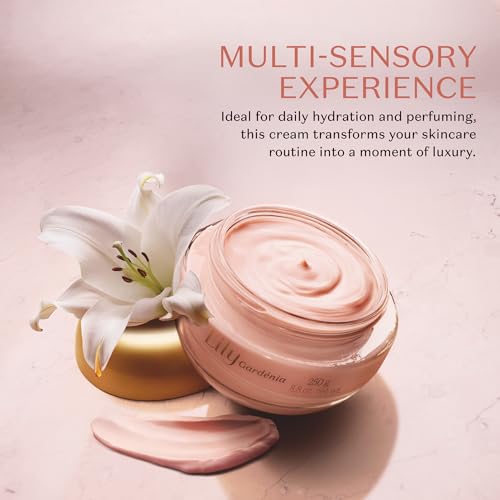 O Botic?rio Lily Gardenia Satin Body Cream, Intense Hydration and Sophisticated Perfume, 8.8 Ounce (250g)