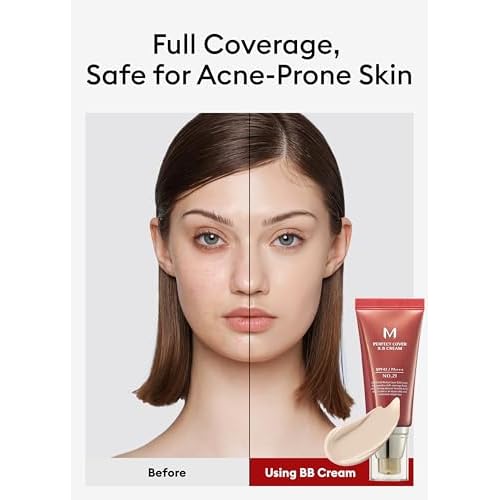 MISSHA M Perfect BB Cream No.21 (2 Pack) Light Beige for Bright Skin SPF 42 PA +++ 1.69 Fl Oz - Tinted Moisturizer for face with SPF