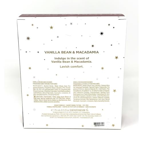 Victoria's Secret Vanilla Bean & Macadamia Frangrance Mist & Lotion 2.5 fl oz Gift Set