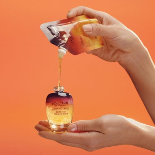 L'Occitane Immortelle Overnight Reset Oil-In-Serum: More Radiant Skin In 1 Night, Smooth Fine Lines, Revitalize Dull Skin, Award-Winner