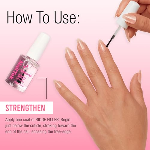 Nail Tek Ridge Filler Formula 3 ? Clear Ridge Filler for Nails, Base Coat, Nail Strengthener Polish for Hard & Brittle Nails, 0.5 fl oz