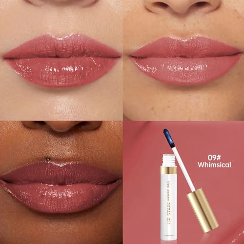 Lip Stain - Wipe-Off &Peel Off Lip Color | Waterproof, Long Lasting, Transfer-Resistant, Smudge-Proof Lip Tint | Easy Wipe Finish, High Pigment | All-Day Vibrant Kiss-Proof Lip Stain, muted rose beige