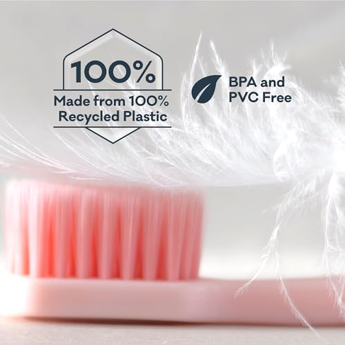 Grin Pro Gentle Care Extra Soft Toothbrushes for Adults ? Travel Toothbrush Set with 4784 Dense Slim Tip Bristles - Comfortable Grip - Perfect for Sensitive Teeth & Gums ? 2 Count (1 Pack Set)
