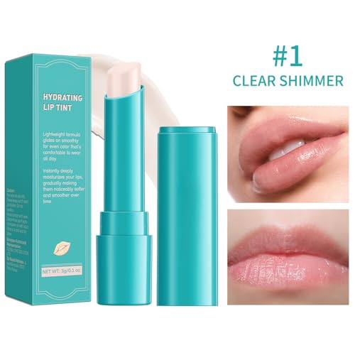 BERRALOYE 4Pcs Tinted Lip Balm Set, Hydrating Moisturizing Lip Gloss with Vitamin E, Long-Lasting Waterproof & Non-Sticking Color for Daily Nourishing Care