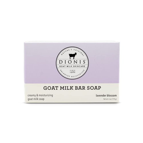 Dionis Goat Milk Skincare Lavender Blossom Scented Lotion 8.5oz, Hand & Body Cream 3.3oz and Bar Soap 6oz Bundle