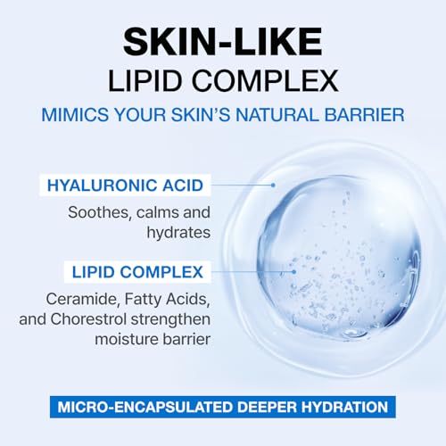 PHYSIOGEL Facial Moisturizer, Provides 120-hour Lasting Hydration Korean Skin care, Fragrance Free, Strengthens Skin Barrier, Lightweight Cream for Sensitive Skin, Ceramide, Squalane, 3.38 fl.oz