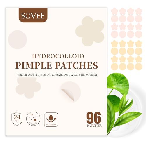 Pimple Patches for Face ? 96 Count Hydrocolloid Acne Patch with Salicylic Acid, Tea Tree & Centella ? Zit Patches for Blemishes, Breakouts & Spot Treatment