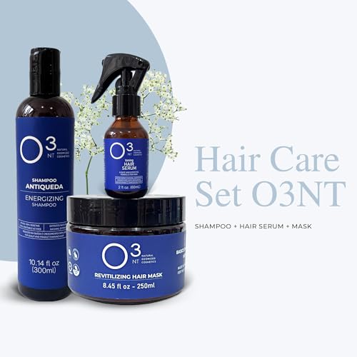 Energizing Shampoo + Revitalizing Mask + Hair Serum - High-Performance Natural Hair Treatment - Ozone Therapy - Strengthens Hair Appearance - Shampoo 10.14 Fl Oz Mask 7.05Fl Oz Serum 2.03 Fl Oz