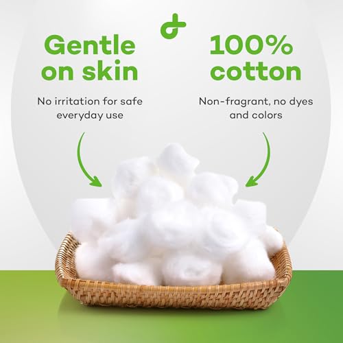 Dealmed Cotton Balls for Face, Makeup & Nail Polish Remover, Medical Uses, & DIY Crafts | Non-Sterile Bulk Pack | Resealable Zip-Locked Bag | 100% Pure Cotton - Soft, Absorbent, Gentle (500 per Bag)