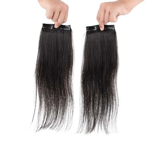 Capilus Clip-In Side Patches (Natural Black, 14 inch)