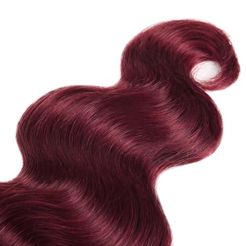 #99J Burgundy Bundles Body Wave Bundles Human Hair 34 34 34 Inch Brazilian Virgin Hair Wine Red Body Wave Bundles Human Hair Extensions 3 Bundle 50 Gram Per Bundle