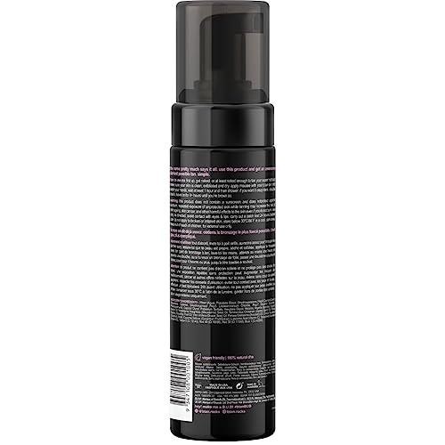 b.tan Ultra Dark Self Tanner Mousse | I Want The Darkest Tan Possible - Fast, 1 Hour Express Sunless Tanning Foam, Golden Bronzing Glow, Face & Body, No Fake Tan Smell, Vegan, Cruelty Free, 6.7 Fl Oz
